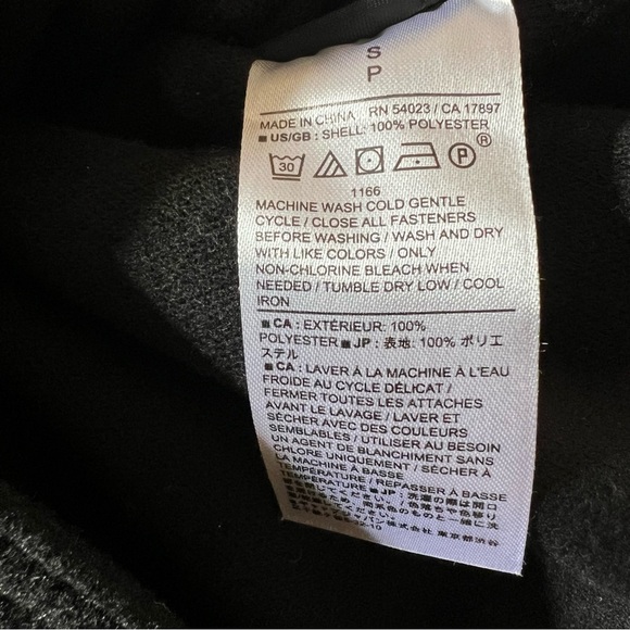 NWT! BANANA REPUBLIC Exaggerated Collar Wrap Coat in Black Sz Small - Picture 6 of 11